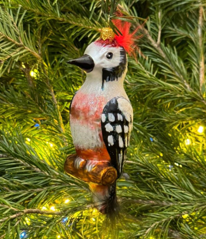 Ёлочные игрушки ручной работы - Дятел