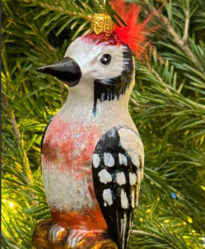 Ёлочные игрушки ручной работы - Дятел