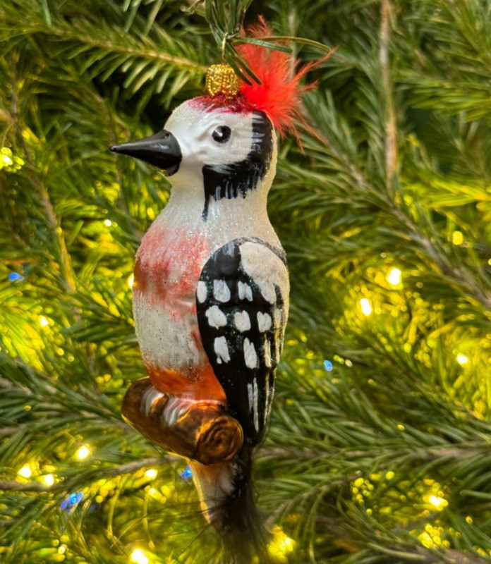 Ёлочные игрушки ручной работы - Дятел