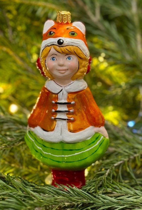 Ёлочные игрушки ручной работы - Лиса