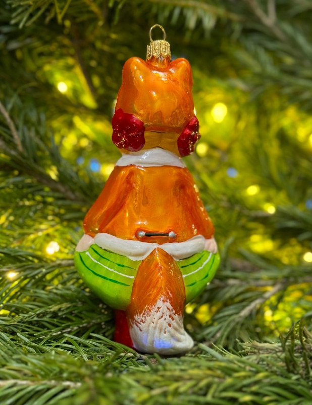 Ёлочные игрушки ручной работы - Лиса