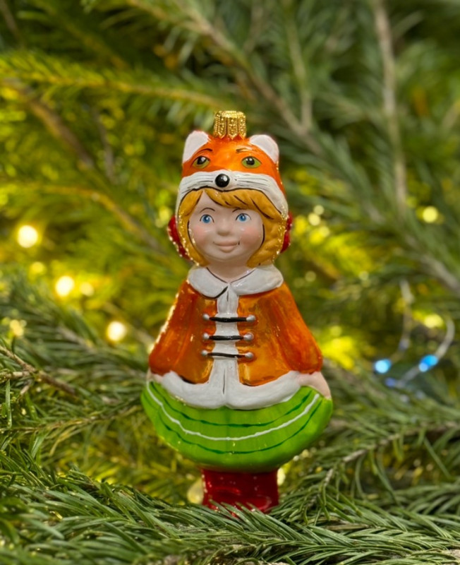 Ёлочные игрушки ручной работы - Лиса