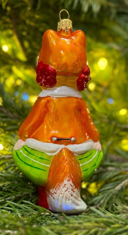 Ёлочные игрушки ручной работы - Лиса