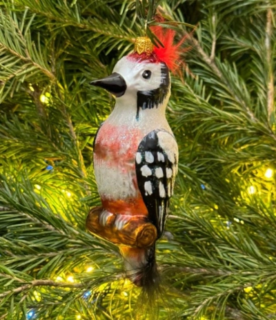 Ёлочные игрушки ручной работы - Дятел