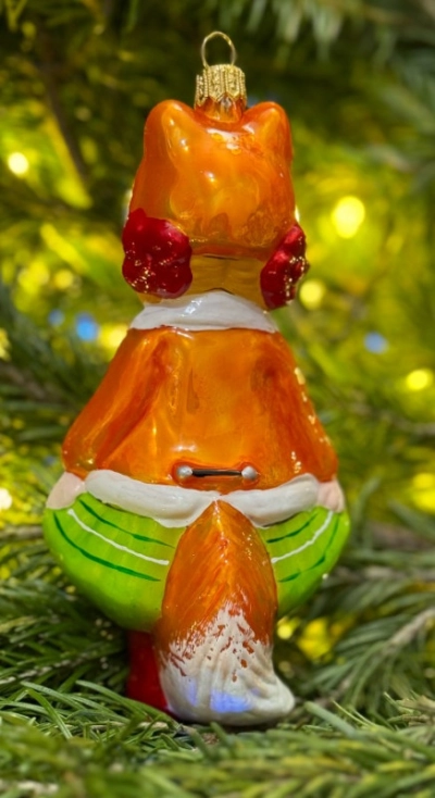 Ёлочные игрушки ручной работы - Лиса