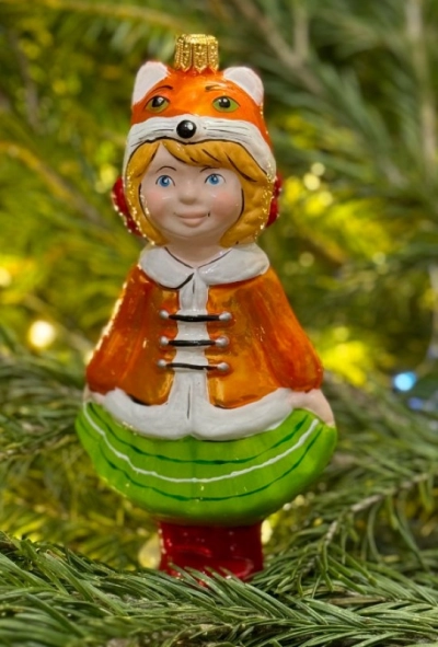 Ёлочные игрушки ручной работы - Лиса