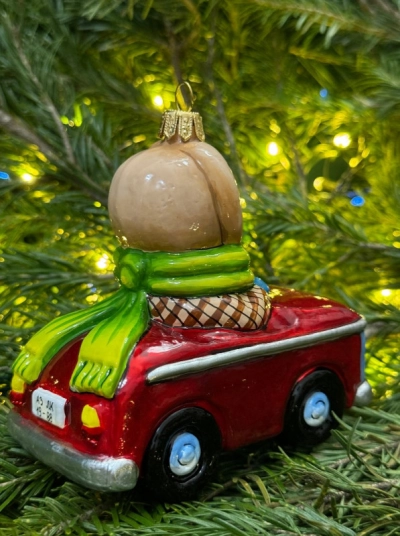 Ёлочные игрушки ручной работы - Машинка