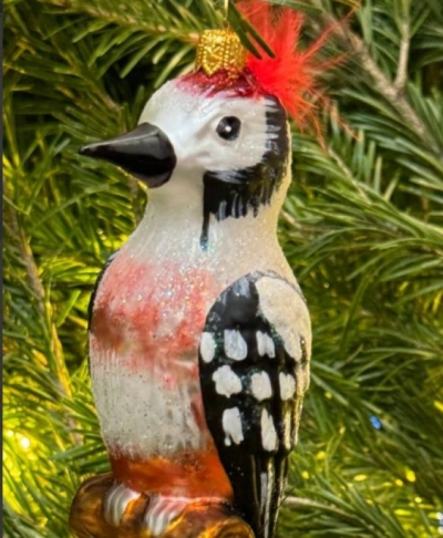 Ёлочные игрушки ручной работы - Дятел